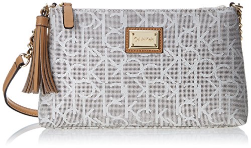 Calvin Klein Monogram Tassled Cross Body Bag