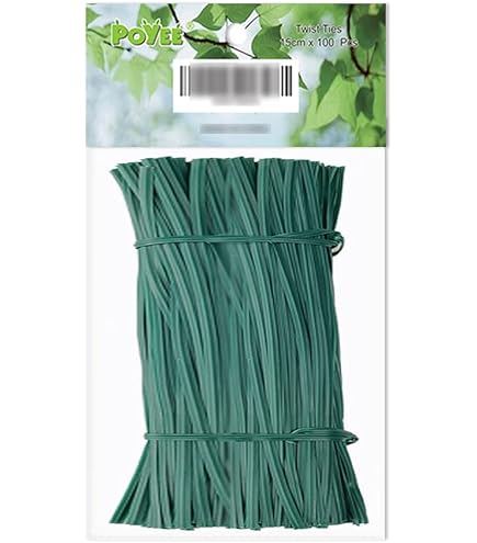 Luster Leaf 865 Weiche Drahtbinder, 20,3 Cm – 20 Stück, Gepolsterter Draht, PVC/TPR, Für Garten & Haushalt