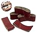 Zivisk 3 Inch X 18 Inch Sanding Belts, 60/80/100/120/240 Grits, Belt Sander Tool for Woodworking, Metal Polishing, Aluminum Oxide Sanding Belts (5 Pack)