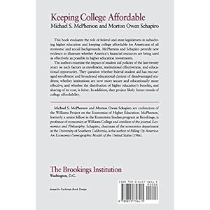 Keeping College Affordable: Government and Educational Opportunity
