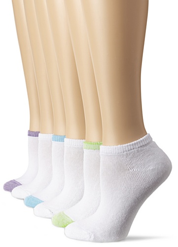 Hanes Women's Comfort Blend Low Cut Sock, Assorted,  5-9 (Pack of 6)