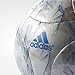 adidas Performance Messi Soccer Ball, Silver Metallic Grey/Shock Blue/Vista Grey, Size 1