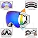 Juli Ski Goggles,Winter Snow Sports Snowboard Goggles with Anti-Fog UV Protection Interchangeable Spherical Dual Lens for Men Women & Youth Snowmobile Skiing Skating Blue