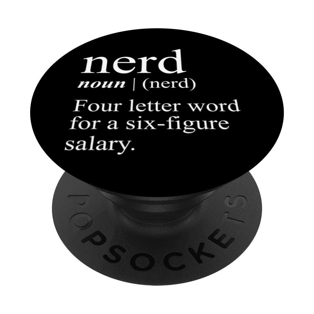 Funny Nerd Saying Geek Coder Programmer Nerd PopSockets Swappable PopGrip