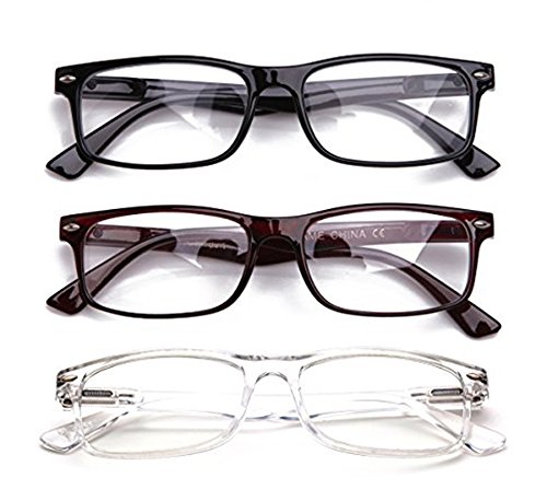 Newbee Fashion - Unisex Translucent Simple Design No Logo Clear Lens Glasses Squared Fashion Frames