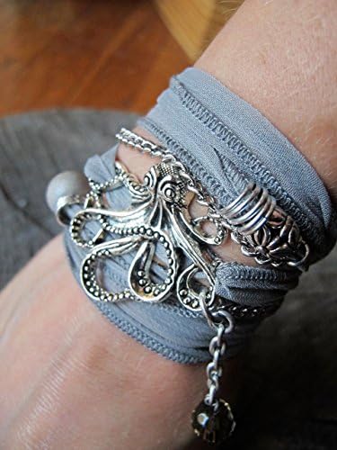 OCTOPUS Bracelet for Women, Beach Bracelet, Octopus Charm Bracelet