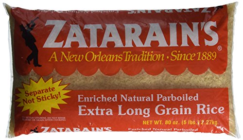 Zatarain's Enriched Extra Long Grain Parboiled Rice 5 LBS