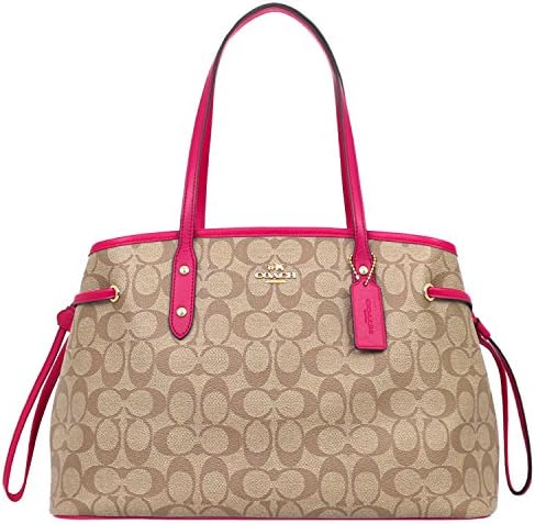 [コーチ] COACH バッグ (トートバッグ) F57842 カーキ×ブライトピンク IMDCD シグネチャー レディース [アウトレット品] [並行輸入品]