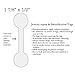 Jewelry Repair, Price and Indentification Tags/Tyvek Self Adhesive Long Dumbbell/Barbell Jewelry Price Tags 500 Pieces (500, White)