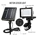 SEMK DT-27345 Motion Sensor, Waterproof, High Output 60 LED, Security Outdoor Solar Flood Lights, Daylight White-Solor Powered