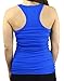 Belle Donne - Junior's Basic Stretchable Racerback Rib Tank Top - Solid Colors