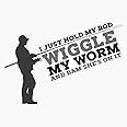 Generic, Funny Fishing Sticker Decal Bumper Sticker 5 inch