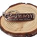 LROEZR 75 Anniversary 3D Font Grill Keychain Chain Key Ring for Jeep Driver Enthusiast Automotive Laser Cut Metal Emblem Keyring Red Bronze(1941-2016)