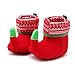 Itaar Baby Boots Toddler Infant Christmas Elf Crib Shoes Winter Snow Booties Soft Warm
