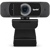 Hyphoon 1080P Webcam with Microphone for Laptop and Desktop | Wide-angle web camera with auto light correction and plug-and-play setup for Zoom, video calls, streaming and classes.