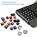 TeckNet Kraken Ergonomic Water-Resistant Backlit 3 LED Illuminated Gaming Keyboard and Mouse Combo Set - Red