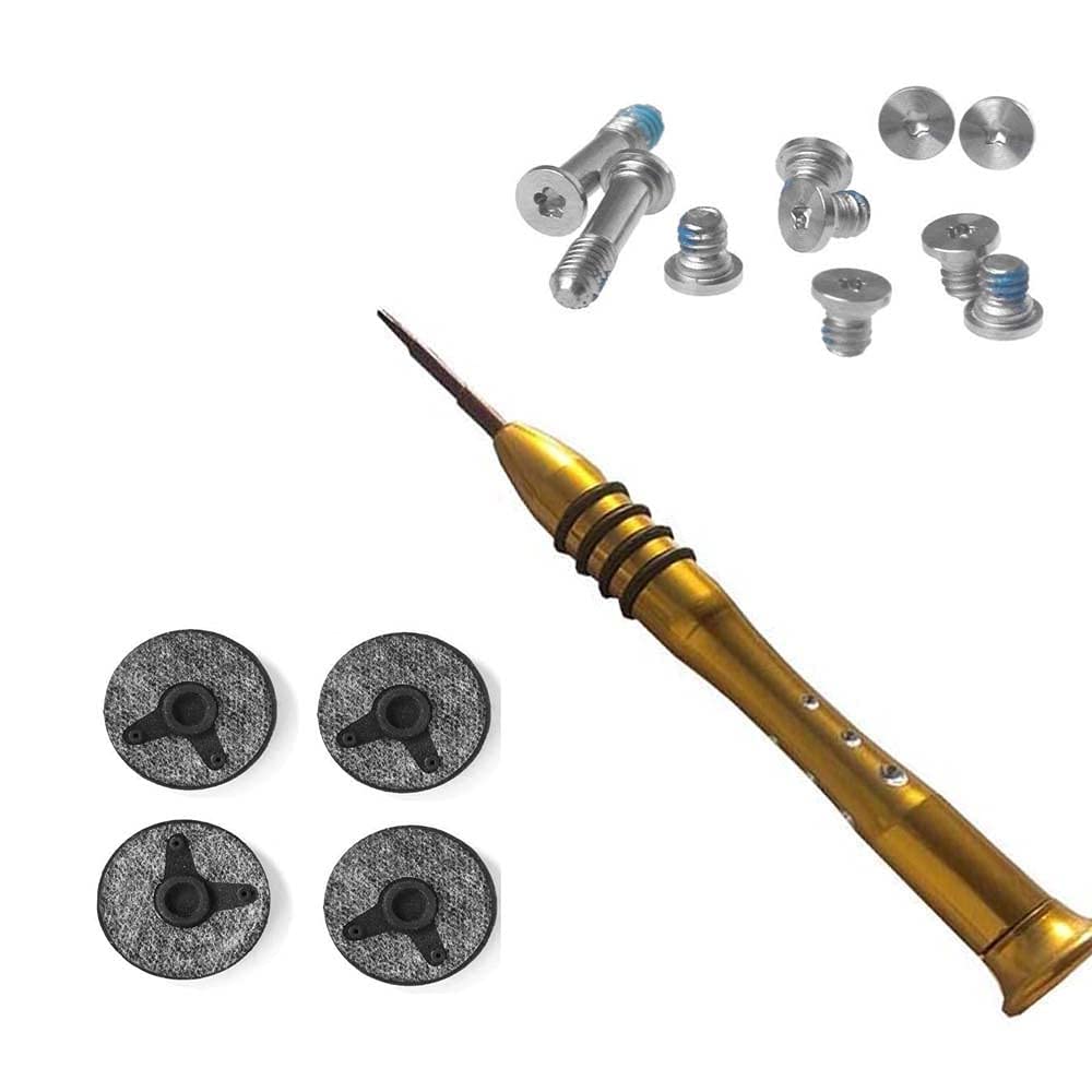 TB® Replacement For book Bottom Case Foot/Feet 4pc x 10 screws + Screwdriver for Book Air A1369 A1370 A1465 A1466