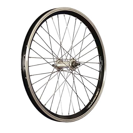Taylor-Wheels 20 Zoll Vorderrad Grünert Dynamic4 Aluminiumnabe Vollachse Schwarz