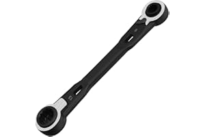 GOLD DEER 4-in-1 Reversible Ratcheting Box Wrench Set Metric 8mm 10mm 12mm 13mm Double Box End Wrench Set Ratchet Wrenchs,72-Tooth Ratcheting Gear,CR-V Steel