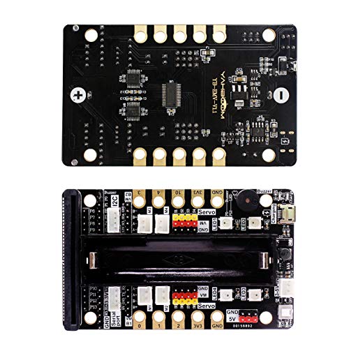 Yahboom Micro:bit Expansion Board BBC Multifunctional Development Driver Board Robot Accessories Compatible Building Blocks/Motors/Servo, Microbit Sensor GPIO(Without Micro:bit) (Super:bit)