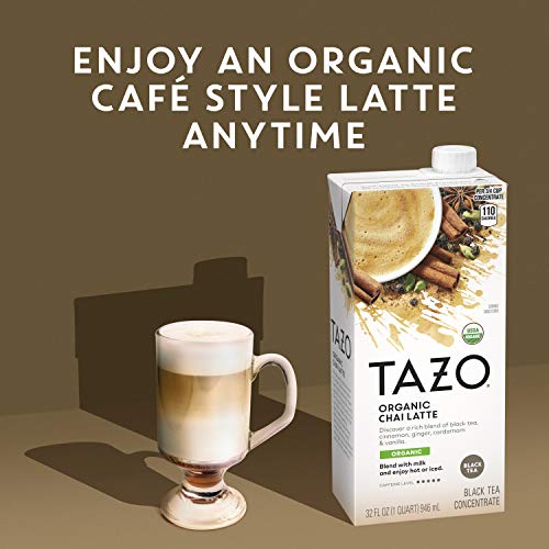 TAZO ORGANIC CHAI LATTE CONCENTRATE BLACK TEA 32 OZ