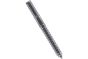 Hillman Group Hanger Bolt, Hurricane Hardware, 25 Pieces, Rust-Resistant, Durable, Headless Fasteners, (1/4" x 2 1/2") Stainless Steel (707316)