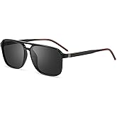 Solvue Polarized Aviator Sunglasses for men Retro Classic Double Bridge Aviators UV400 Protection