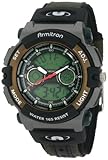 Armitron Sport Men's 201437GRN Chronograph Analog-Digital Instalite Black Watch