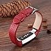 bayite Replacement Leather Watch Bands for Fitbit Alta HR and Alta Red