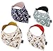 Baby Bandana Drool Bibs for Drooling Teething Feeding - Cute Unisex for Boys and Girls – Plush Absorbent Organic Cotton - Great Baby Gift Set