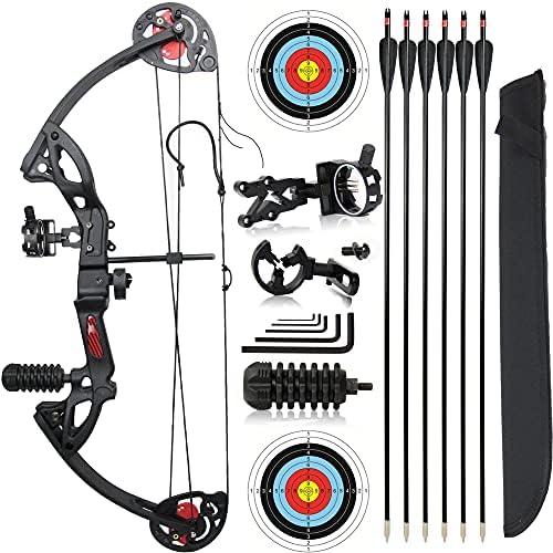 Archery Compound Bow and Arrow for Beginner and Youth，Bowfishing and
