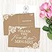 Hadley Designs - Thank You Postcards Stationery Set For Wedding Gifts, Bridesmaid, Bridal Shower, Engagement Party - (4 x 6) - 50 Set
