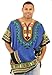 King-Sized Traditional Print Unisex Dashiki Top - Up to 68