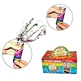 Confetti Party Poppers 12 Pack - Twist and Pop Confetti Poppers for Kids Birthday | Wedding | BBQ | Camping | Graduations - 12 Count 4 inch Confetti Popper Party Favors - Ages 3 and Up