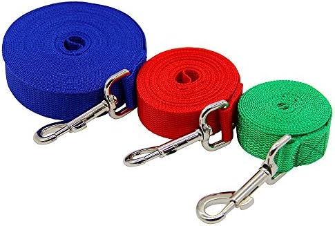 szlhappyboy Strong Dog Leash, Nylon Heavy Duty Dog Leash set of 3 (6ft/10ft/20ft) long, 1 Inch Wide, Durable Dog Leash for Small Medium Large Dogs