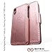 Dreem Fibonacci 2-in-1 Wallet Case for Apple iPhone X & Xs - Luxury Vegan Leather, Magnetic Detachable Shockproof Phone Case, RFID Card Protection, 2-Way Flip Stand - Rose