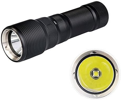 Comunite CREE XM-L2 LED 1000LM 100M Depth Waterproof Scuba Diving Flashlight Underwater Flashlight Torchwith Hand Hoster, Powered by 1 pcs 26650 battery(Not included)