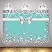 Mocsicka Breakfast Blue Bow-Knot Birthday Backdrop Sweet 16 Turquoise Bow Photography Background 7x5ft Vinyl Bridal Shower Wedding Party Banner Supplies Backdrops