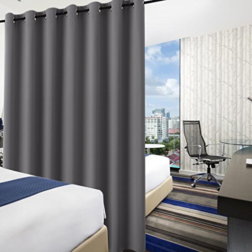 RYB HOME Blackout Room Divider Curtains Privacy Loft Screen Adjustable