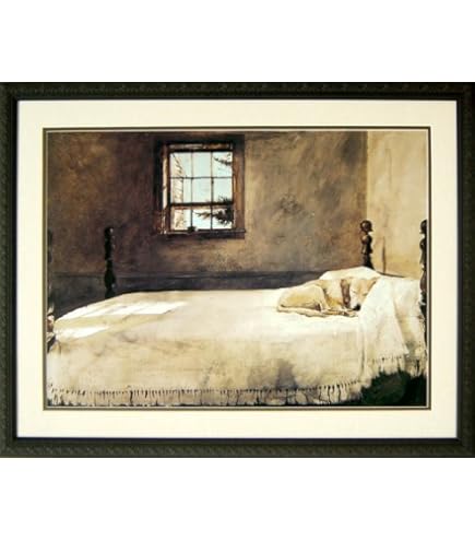Amazon.com: Master Bedroom, c.1965 33x26 Framed Art Print by Wyeth