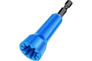 Valkynos Wire Twister Tool for Drill, Wire Nut Twister, Wire Twisting Tool, Drill Wire Twister Connector Driver with 1/4" Chuck for Electrical Power Drill (1 Pack-Blue)
