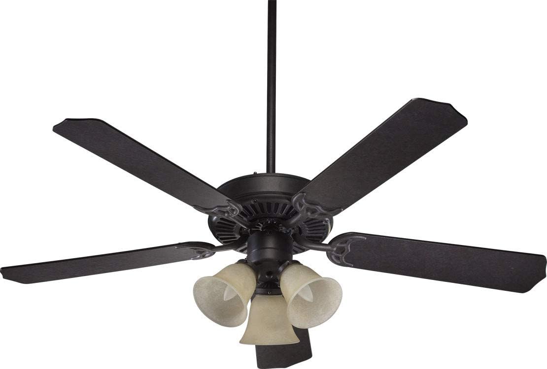 Quorum International 77525 1744 52 5 Blade 3 Light Ceiling Fan