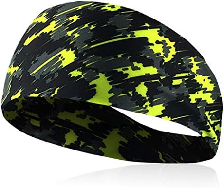 Sports Headbands for Men & Women (Various of Styles) – Sports Hair Bands, Women Sweat Wicking Head, Moisture Wicking Sweatbands for Workout Yoga (Green)