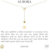 MUSTHAVE 18K Gold Plated Y-Shaped Triple Pendants Necklace, Yellow Gold Color, Multi Charm, Y Necklace, Spark, Moon, Universe, Anchor Chain, Size 16 inch + 2 inch Extender, Gift Card (Yellow Gold)