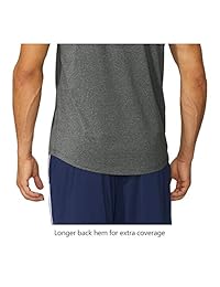 Baleaf de los hombres de secado rápido manga corta playera para correr Fitness, S, Gris Brezo