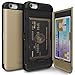 iPhone 6S Case, TORU [CX PRO][Gold] Protective Hidden Wallet Case with [Card Slot][ID Holder][Mirror] for iPhone 6 / iPhone 6S - Gold