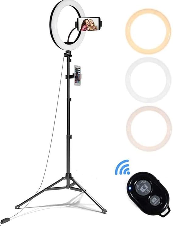 Advanced Ring Light with Tripod Stand 10 Inches LED Ring