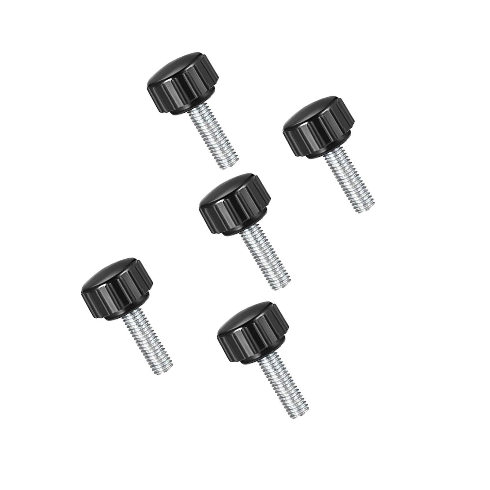 MACHSWON Knurled Clamping Knobs Grip Thumb Screw on Type for Saw, Drill Press, Lathe and Routing jigs Male Thread Knurled Clamping Knobs M5 x 20mm 5PCS — image 1