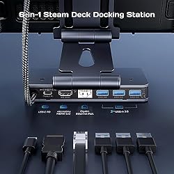 Docking Station Steam Deck Dock: Adjustable Stand
