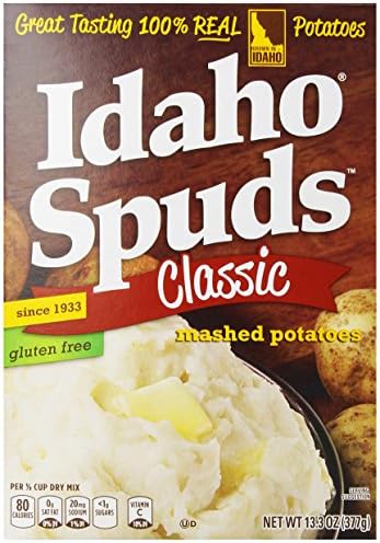 Idaho Spuds Mashed Potatoes, 12 - 13.3-Ounce Boxes